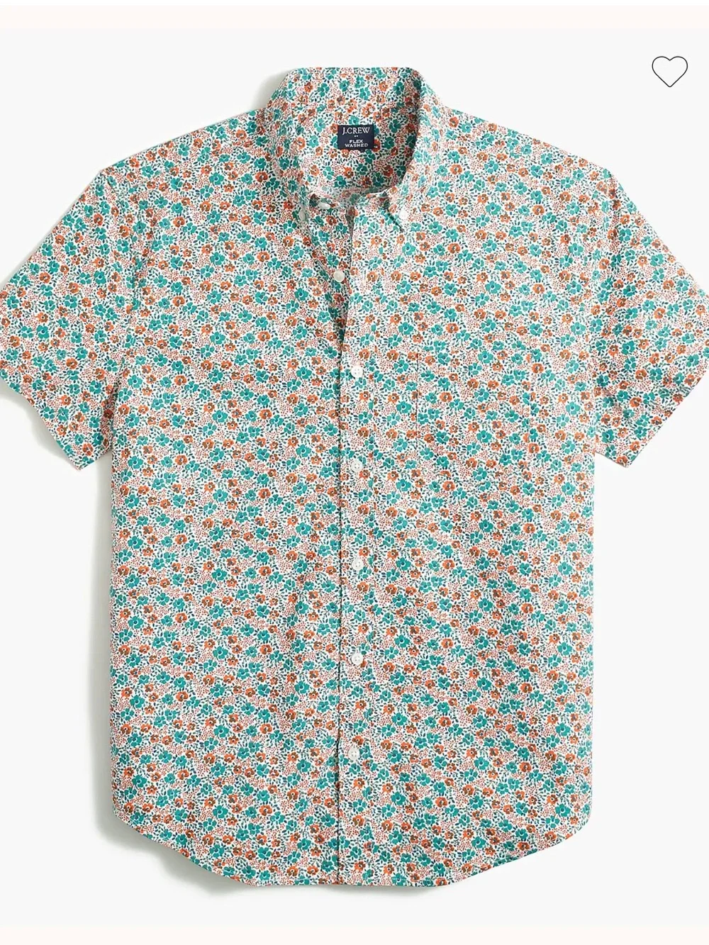 J. Crew Flex Washed Floral Button-Down Shirt
